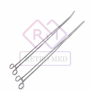 MEGA Forceps 24 "เครื่องสแตนเลสแบบแมนนวลเครื่องมือโค้งยาวตรงสำหรับห้ามเลือดการผ่าตัดรักษาห้ามเลือด - Product Image 2