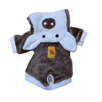 Vêtements pour animaux de compagnie faits à la main, petit cochon à capuche manteau vêtements pour animaux de compagnie automne hiver peluche Cartoon Pet Warmer Costume doux mode mignon