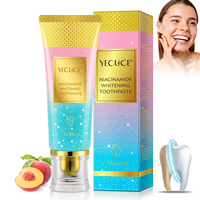 Dentifrice blanchissant à la niacinamide YECUCE 100g, élimination douce des taches, haleine fraîche, nettoyage enzymatique, formule naturelle à base de plantes
