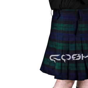 COSH Tartan écossais traditionnel de 8 verges Kilts athlétiques pour hommes Laine acrylique polyviscose Couleur et taille personnalisées Fournisseur - Product Image 2