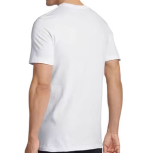 Camisetas de Manga Corta Casuales para Hombre, 100% Algodón de Alta Calidad, Transpirables, con Logotipo Personalizado OEM, Diseño Liso Lavado - Product Image 5