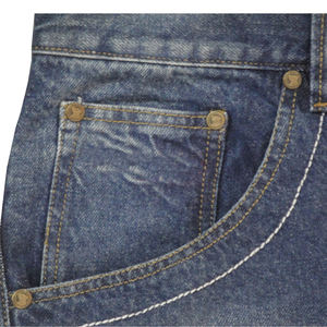 Wholesale Cool Streetwear Denim Pants <b>Baggy</b> Fit Distressed <b>Jeans</b> Men <b>Women</b> High Quality Raw Denim Custom Logo Trend 2026 - Product Image 6