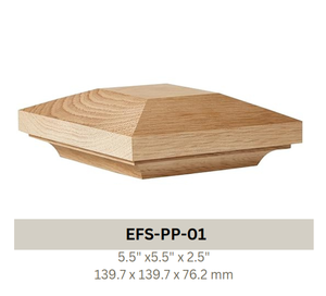 Embout décoratif léger de chapeau de poteau en bois solide moderne simple pour l'usage d'intérieur et extérieur - Product Image 4