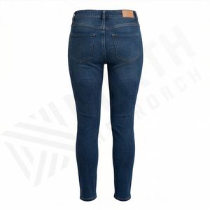 Jeans de Mezclilla Casuales de Corte Recto para Mujer, Color Sólido, Transpirables, de Algodón, Planos, OEM, Invierno 2025, Alta Calidad - Product Image 2