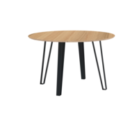 Meubles de table en bois et en métal élégants et naturels pour le salon Table à manger basse en fer et en bois pour la maison et l'hôtel