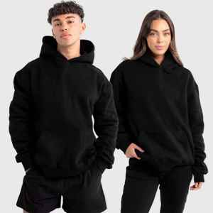 Haute Qualité Sans Chaîne Coton Lourd 400 Gsm Hoodies Personnalisé Polaire Pull Broderie À Capuche Pour Hommes - Product Image 5