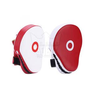 Best Sale Curved Shape Leather MMA Gloves Focus Mitts Boxing/<b>Kick</b> Boxing Hand <b>Shield</b> Customizable Moisture Wicking Hook Loop - Product Image 4