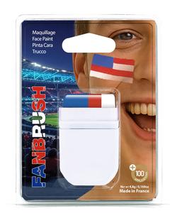 Pintura Facial al por Mayor para Distribuidores de Fanbrush USA Football 2026, Hecha en Francia, 48 Naciones, Colores y Logotipos Personalizados - Product Image 1