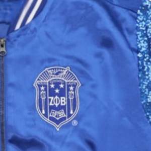 Vente en gros Nouveautés Blouson bombardier à manches sequins Delta /Sigma/Thêta Veste en satin universitaire Vêtements grecs élégants de sororité Vestes en satin - Product Image 5