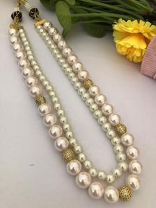 ชุดมุกมาลาสองชั้นพร้อมต่างหูน่ารักประดับลูกปัดในไข่มุกสำหรับงานปาร์ตี้งานแต่งงานงานหมั้น - Product Image 6