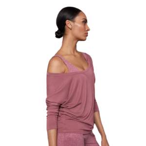 OEM fabricantes personalizados de algodón suave francés Terry interior Crop Pullover fuera del hombro sudadera para las mujeres - Product Image 2