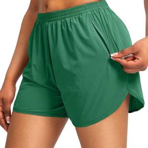 Logo personnalisé Short de sport à séchage rapide respirant pour femmes avec poches latérales Design personnalisé Gym Running Shorts décontractés pour les femmes - Product Image 1