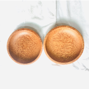Assiette de service en bois de noix de coco forme ronde | Assiette durable naturelle pour un usage quotidien et l'hospitalité | Fournisseur OEM Vietnam - Product Image 5