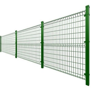 Màu xanh lá cây tráng biên giới màu xanh lá cây vườn 3D cong hàng rào 50*200mm dây lưới 7ft * 8ft 3D hàng rào tấm lưới mắt cáo và cửa - Product Image 1