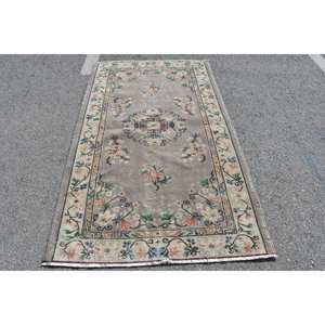 Alfombra turca clásica de lana y poliéster de 4x6 pies, patrón de retazos de 8 pies para sala de estar, cabecera o pasillo con respaldo de látex - Product Image 1