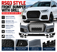 Kit carrosserie ABS de haute qualité RSQ3, pare-chocs avant style RS avec calandre pour modèles Audi Q3 2013-2015