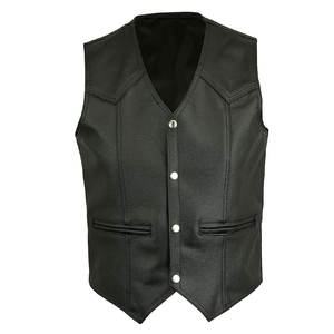 Chaleco de Moda de Cuero 100% de Buena Calidad, Precio Razonable, Ropa para Hombre, Chaleco de Cuero en Venta - Product Image 1
