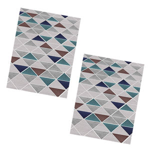 Tapis d'intérieur Shufu confortable, élégant et moderne à imprimé abstrait, hypoallergénique, durable, facile à nettoyer, non toxique, antidérapant, à poils moyens, pour aspirateur - Product Image 1