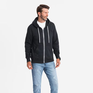 เสื้อฮู้ดดี้โอเวอร์ไซส์สำหรับทุกเพศ ฤดูใบไม้ร่วง ผลิตจากผ้าโพลีเอสเตอร์/คอตตอน ผ้าฟลีซเนื้อนุ่ม พิมพ์ลายได้ตามต้องการ เสื้อหนา สไตล์สตรีทแวร์ รุ่นใหม่ - Product Image 1