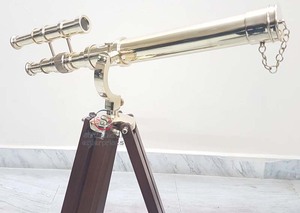 Đồng Hải Lý Cổ Điển Đôi Thùng Kính Thiên Văn Sưu Tập Có Thể Điều Chỉnh Tripod Đứng - Product Image 5