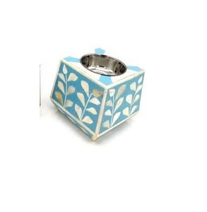 Est piece-portavelas con incrustaciones de hueso, accesorio decorativo para el hogar al mejor precio - Product Image 5