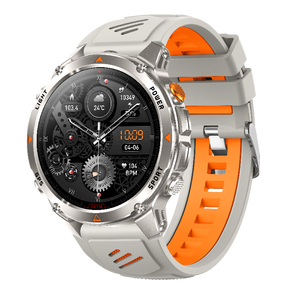 Montre connectée GPS HT37, écran AMOLED 2.01 pouces, appel BT, moniteur de fréquence cardiaque, bracelet en caoutchouc IP68, unisexe - Product Image 1