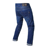 Celana Jeans Motor Pelindung Tahan Lama Terlaris, Kasual, Pinggang Sedang, Kancing Depan, Ringan, Bernapas, Ramah Lingkungan untuk Berkendara