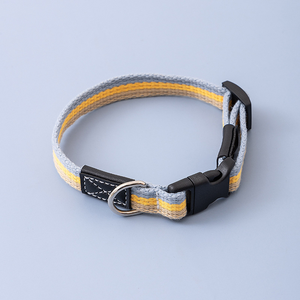 Ensemble de collier pour chien en toile réglable, durable, confortable et lavable, laisse de dressage et de promenade pour chiens de petite, moyenne et grande taille - Product Image 1