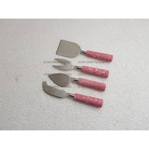 Buy Polished Marble Handle Silverware Stainless Steel Wholesale Cutlery Flatware Set Dinnerware Sets Cheese Set - Product Image 5