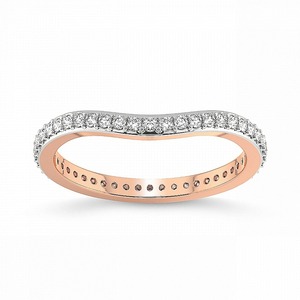 Vivid Full Eternity Band Lab Grown Diamond 0.50 Ct Tw 14K Solid Gold FG Color VS Clarity 39 Diamond Densely Set Brilliant Shine - Product Image 3
