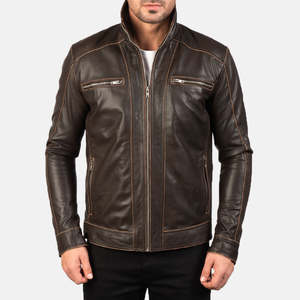 Nouvelle collection 2023 veste en cuir pour hommes veste en cuir de meilleure qualité fabriquée au Pakistan - Product Image 3