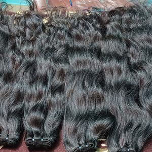 100 por ciento crudo indio doble dibujado extensiones de cabello virgen Color Natural Genius trama barato al por mayor a granel proveedor de confianza - Product Image 1