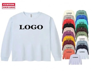 Camisa holgada de algodón de mujer de estilo informal de moda de marca personalizada con manga larga camisetas deportivas de manga larga para mujer - Product Image 1