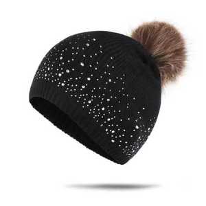 slouchy custom sublimation Printed Log Street wear kit Beanie Cap winter Warm fabric <b>Pompom</b> Knitted beanie <b>hat</b> caps - Product Image 4