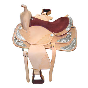 Ensemble de selle en cuir véritable de style occidental fait à la main - Product Image 1