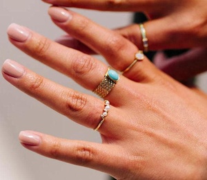 Bague perle 14k or massif bague de fiançailles délicate vraie perle Solitaire bande à la main proposition cadeau bague pour les femmes - Product Image 3