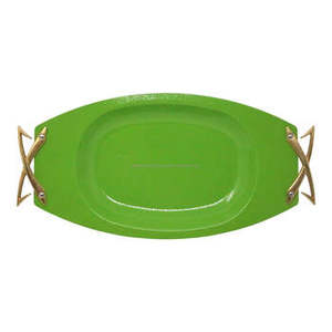 Plateau de service de cuisine galvanisé attrayant avec poignées en fer Design élégant parfait pour servir et décorer à un prix avantageux - Product Image 6