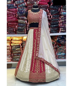 Diseño de secuencia de bordado Lehenga Choli tradicional indio para mujer, ropa de Festival de boda, ropa paquistaní - Product Image 1