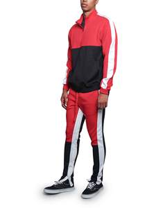 Conjunto Deportivo Personalizado con Logotipo, Chándal de Nylon Oversize para Hombre, Conjunto de Entrenamiento con Chaqueta Cortavientos Elástica de Nylon - Product Image 2