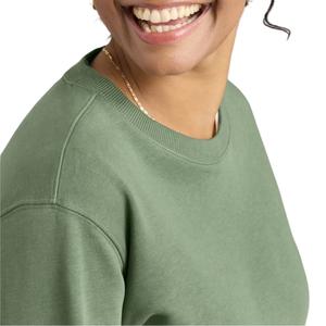 Sudadera recortada informal a la moda para mujer, sudadera de manga larga con cuello redondo, Color sólido, Jersey holgado para mujer, Top corto transpirable - Product Image 2