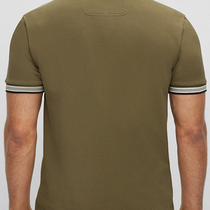 เสื้อโปโลแขนสั้นผู้ชายแบบเรียบๆเสื้อยืดแฟชั่นแนวสตรีทผ้าคอตตอน100% ออกแบบโลโก้ได้ตามต้องการ - Product Image 4