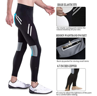 Pantalon long de cyclisme pour femmes avec 3d rembourré respirant réfléchissant vtt collants de vélo leggings de vélo pantalon de sport