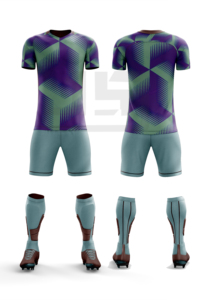 Conjunto de Camiseta y Pantalones Cortos de Fútbol Personalizados, Uniforme de Fútbol Transpirable de Primera Calidad, 100% Poliéster, Impresión por Transferencia de Calor, para Entrenamiento de Equipos - Product Image 3
