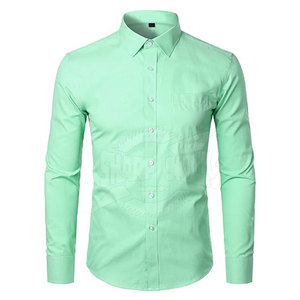 Meilleures chemises habillées pour hommes en coton tricoté respirant 100% coton pour adultes - Haute qualité - Product Image 4