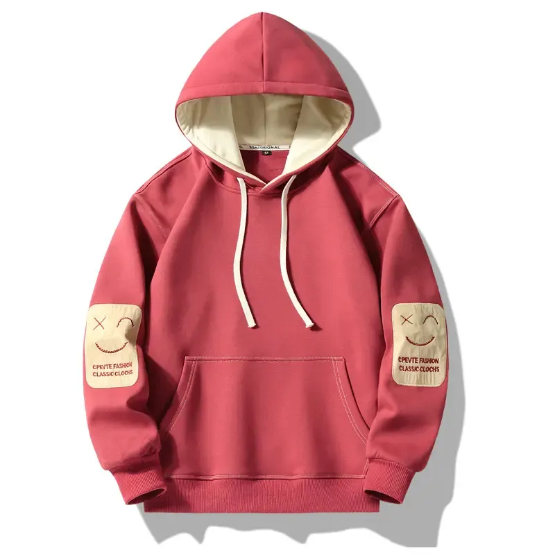 Haute qualité en stock pulls streetwear à imprimé smiley à la mode pull à capuche pull à capuche de haute qualité pour hommes