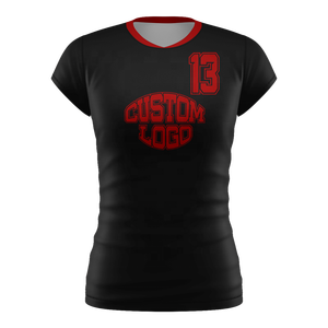 Unisex Custom Designed Uniforms Factory Printed <b>Red</b> Short-Sleeved Volleyball Wear <b>Hot</b> Selling for Women - Product Image 1