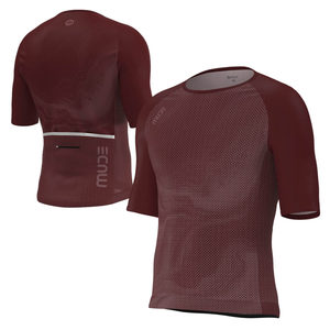 Maillot de cyclisme Pro-Zipless Aero pour homme - Respirant, léger, manches courtes, couleur rouge rubis, tailles XXS-XXL - Product Image 5