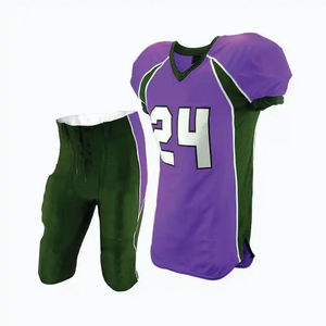 Uniforme de football d'équipe personnalisé de haute qualité Nouveau matériau en maille de polyester Maillot de football respirant Style de jeu de vêtements de football américain - Product Image 4