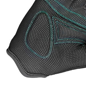 Gants de cyclisme unisexes écologiques en polyester personnalisés OEM, demi-doigts, antidérapants, avec fermeture à boucle et crochet, sport, été - Product Image 3