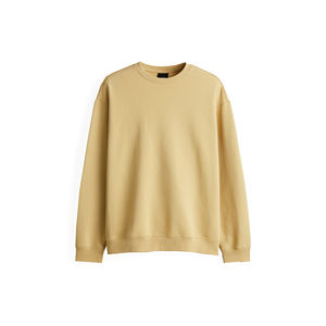 Sweat-shirt uni jaune de luxe pour homme, col rond, hiver 2025, haute qualité, 100% coton, écologique, 300g, pour impression personnalisée - Product Image 4